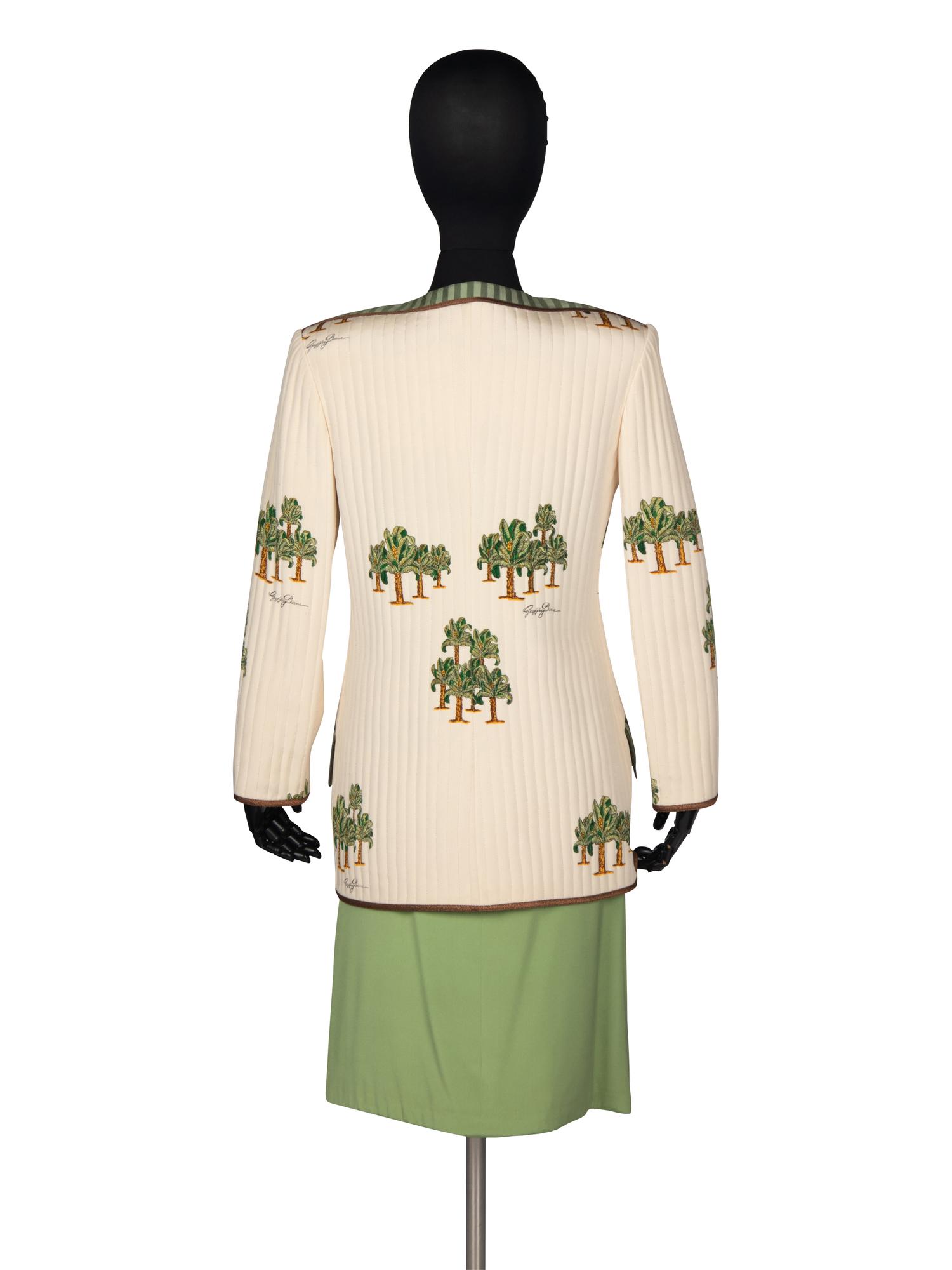 Geoffrey Beene Three-Piece Ensemble in Palm Tree Print