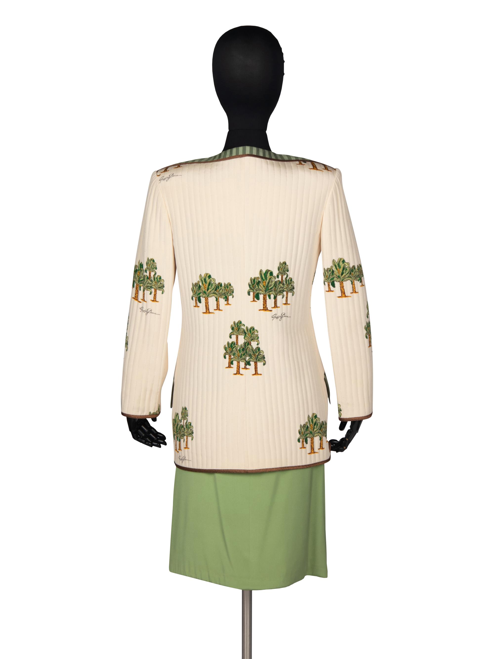 Geoffrey Beene Three-Piece Ensemble in Palm Tree Print