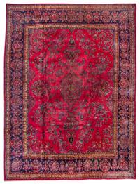 A Kashan Wool Rug 11 feet 4 inches x 8 feet 9 inches. — MID-20TH CENTURY