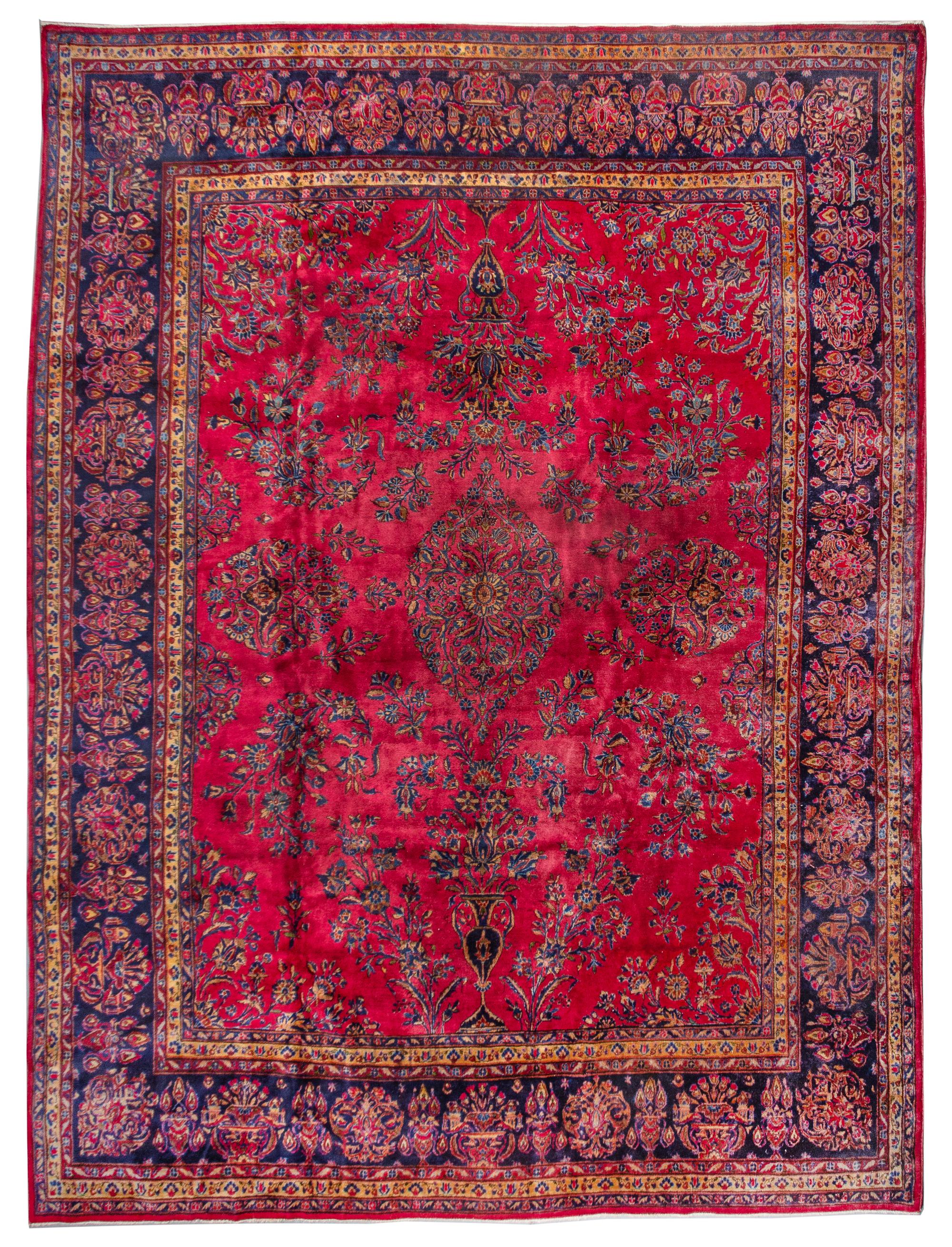 A Kashan Wool Rug 11 feet 4 inches x 8 feet 9 inches. — MID-20TH CENTURY