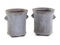 A Pair of Pennoyer Newman Cast Composition Garden Urns