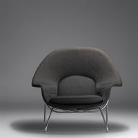 'Womb' Chair and Ottoman, c. 1960 Knoll Associates, USA