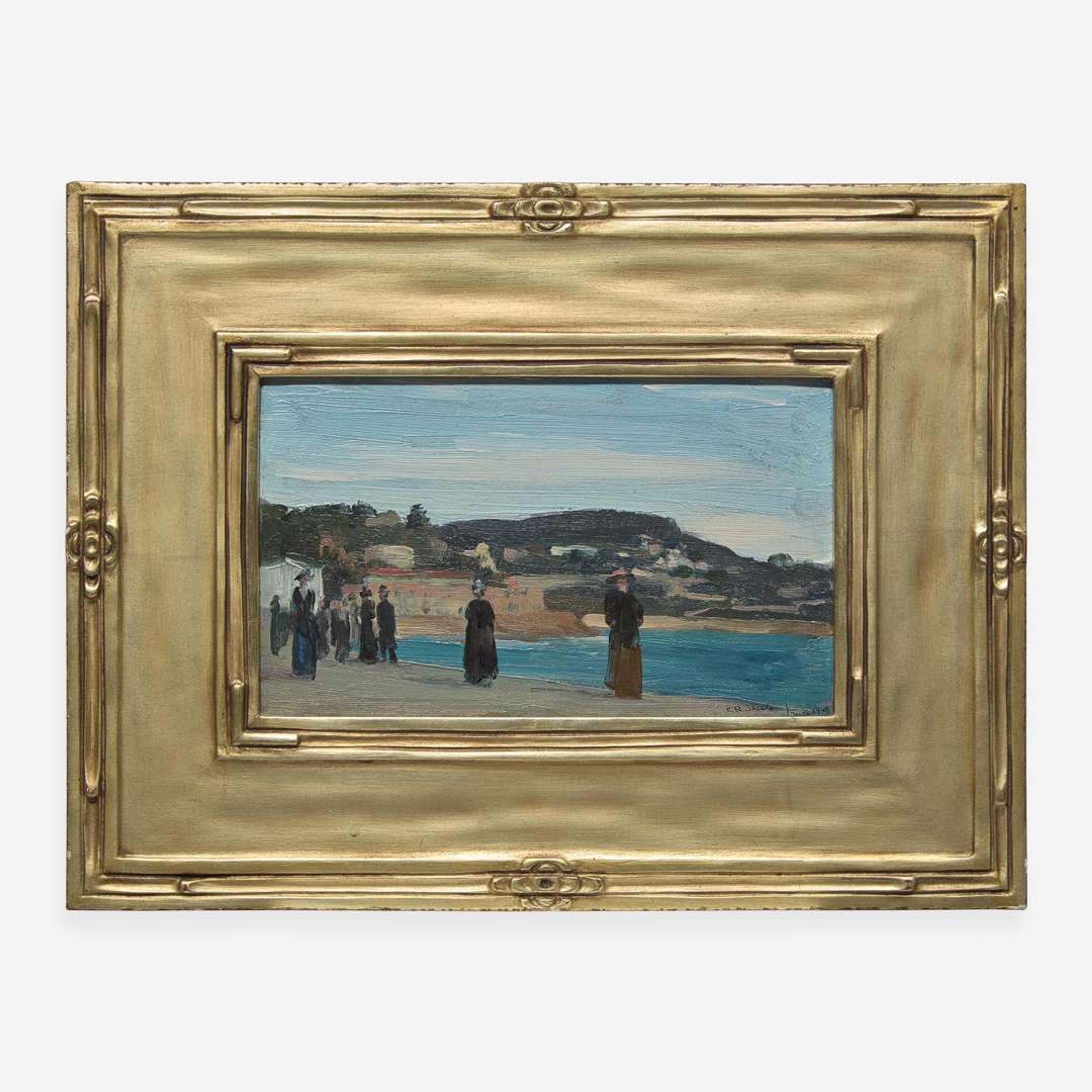 Charles Sheeler (American, 1883–1965) Promenade Along the Beach, Nice