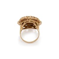 YELLOW GOLD AND COIN RING