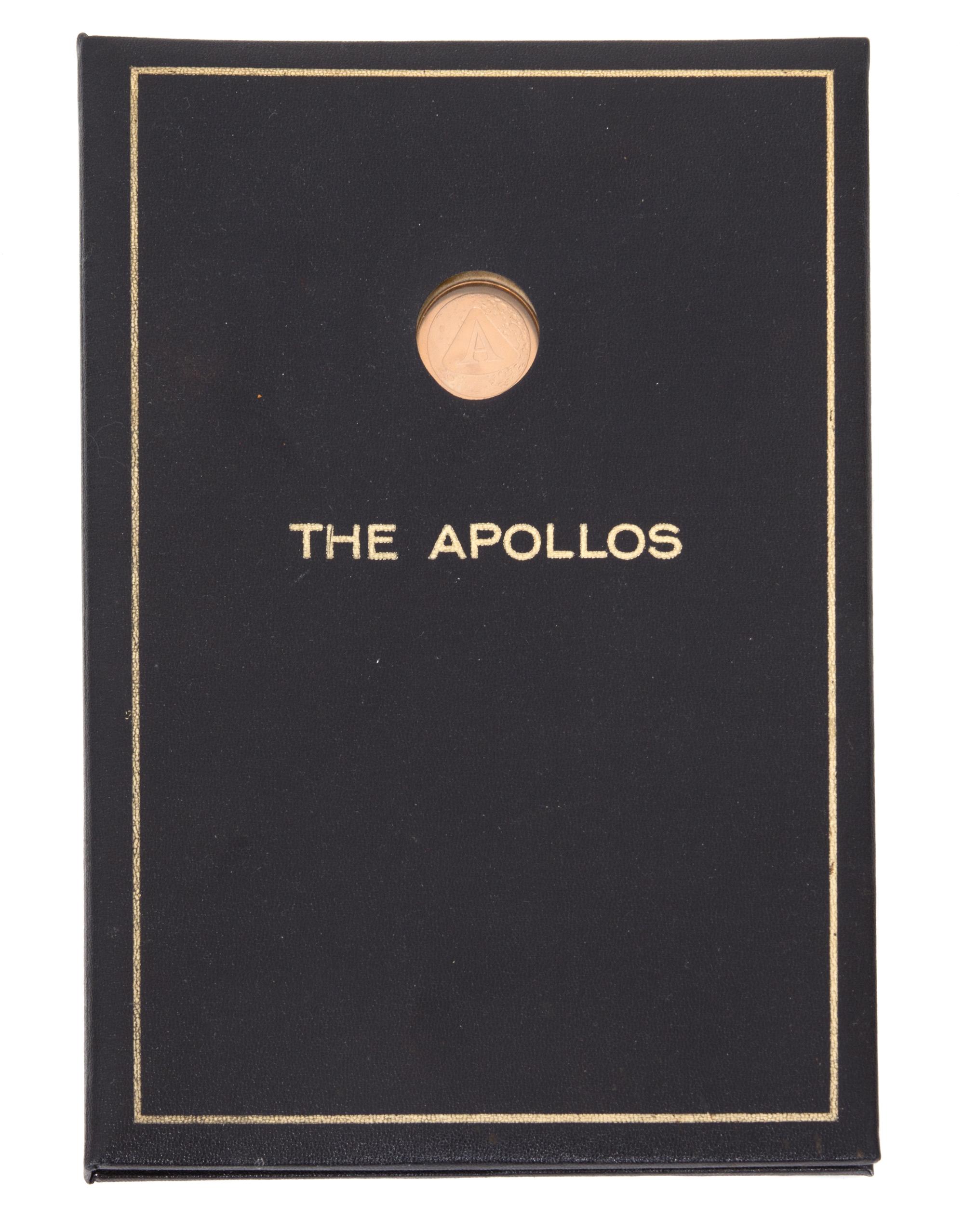 A Commemorative Album of 13 The Apollos Medallions, Diameter of each medallion 1 1/4 inches.