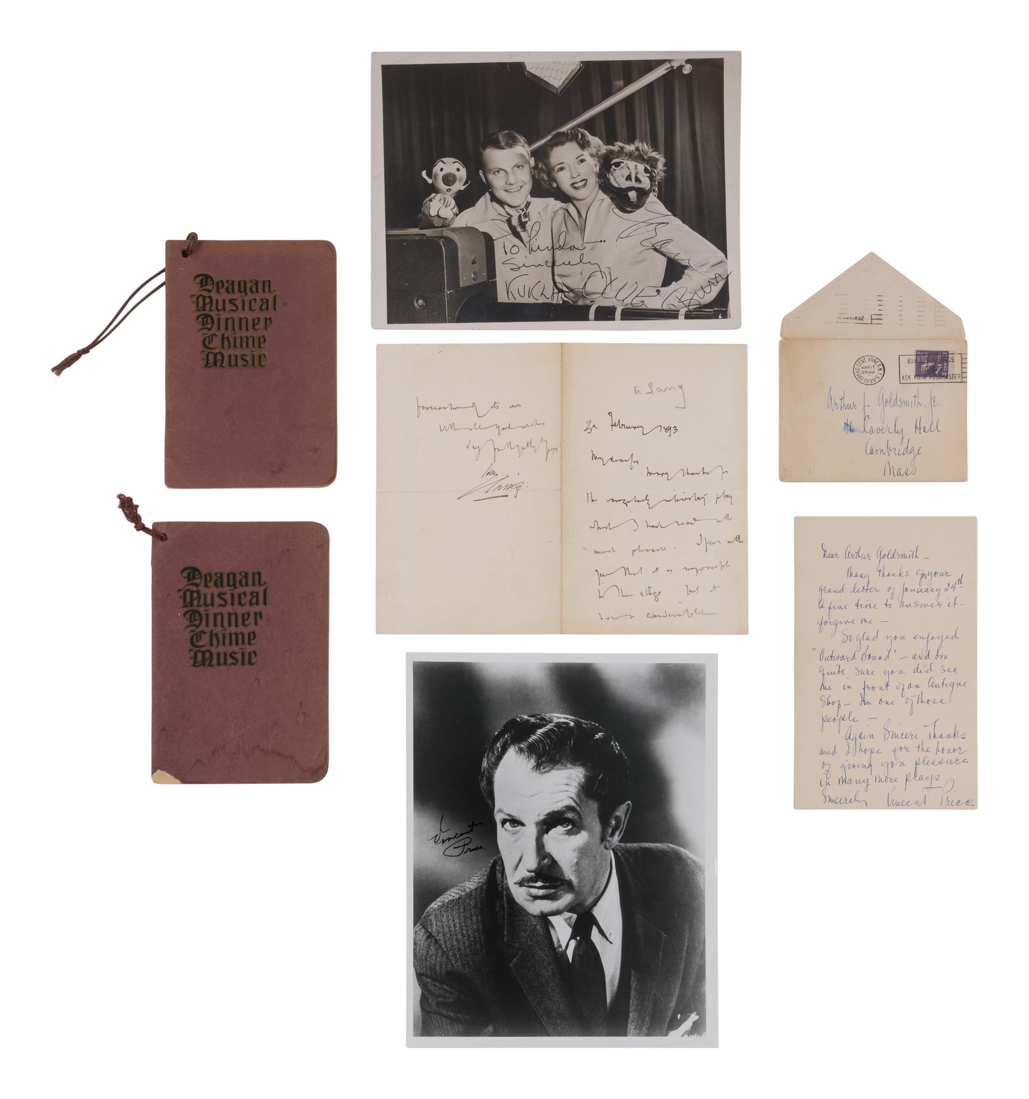 [ENTERTAINMENT]. A group of approximately 16 items, primarily related to entertainment, including: