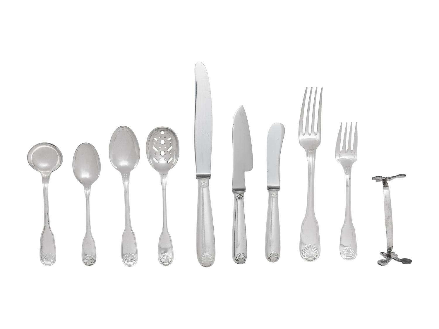 A Christofle Silver-Plate Flatware Service