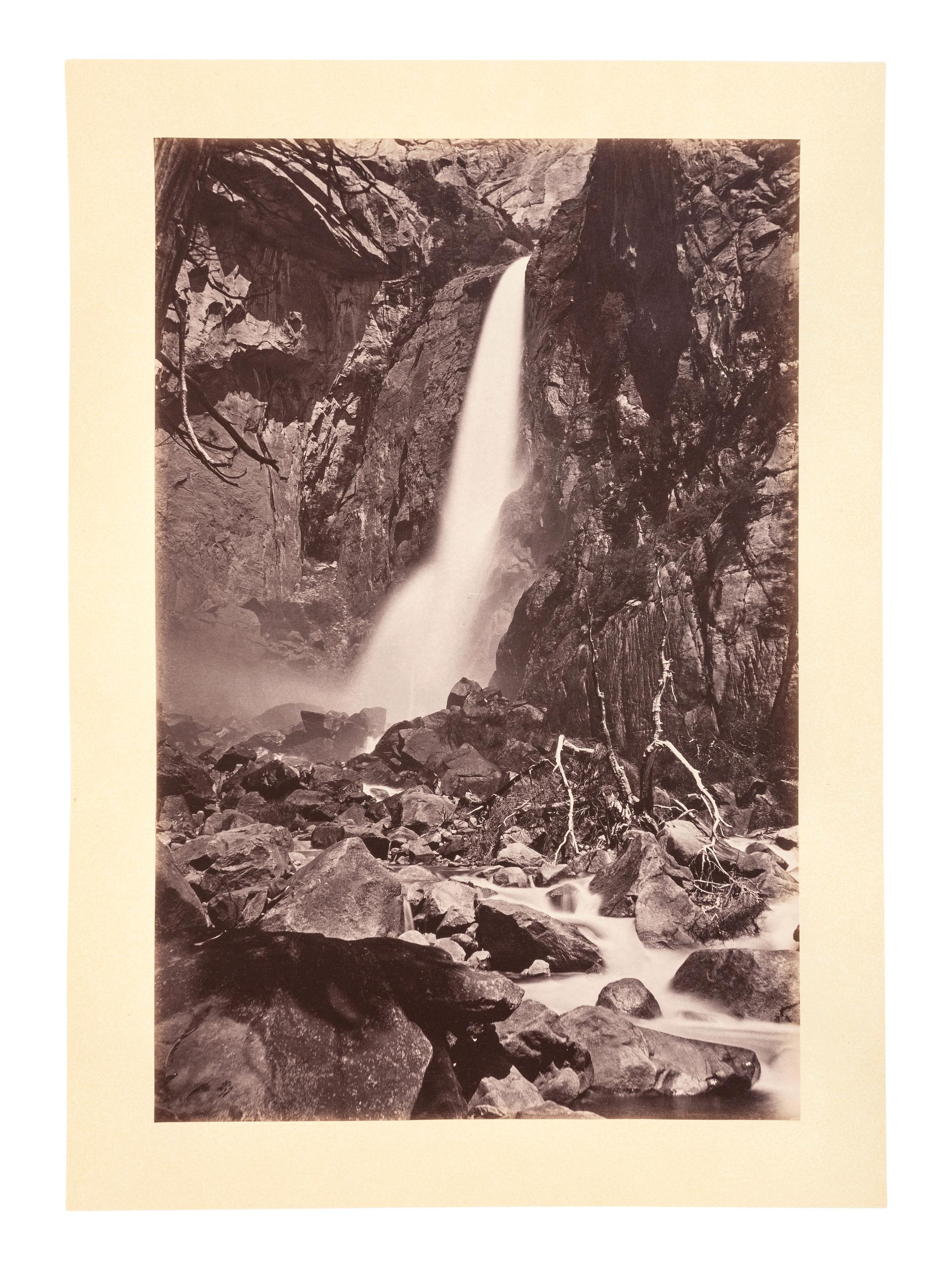 WATKINS, Carleton (1829-1916), photographer. Yo-semite Valley: Photographic Views of the Falls and Valley of Yo-semite in Mariposa County, California. San Francisco: N.p., 1863.