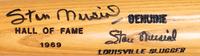 A Stan Musial Signed Autograph Baseball Bat "Hitter's Hands" Display Featuring Life Cast Bronze of Musial's Grip,