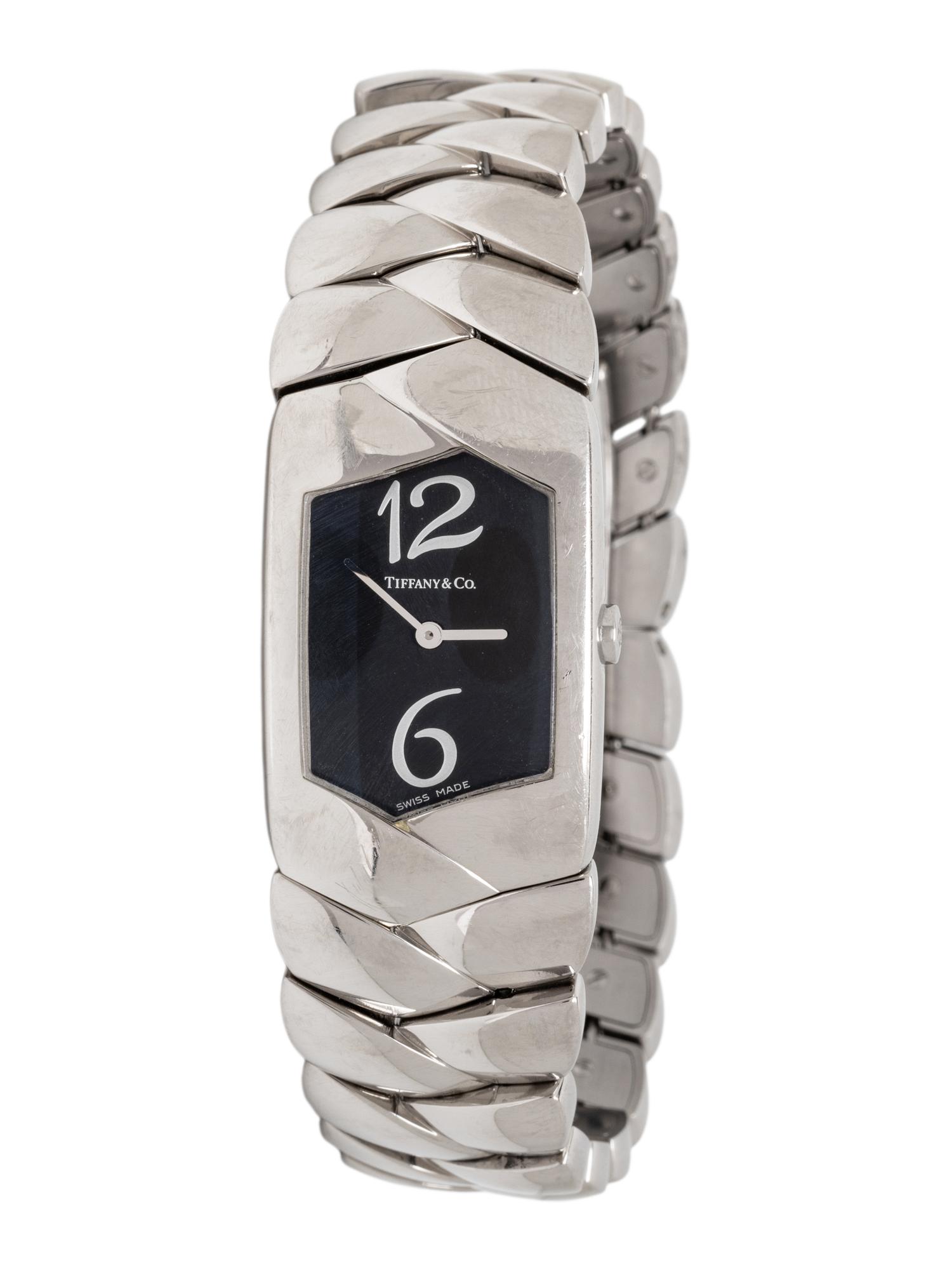 TIFFANY & CO., STAINLESS STEEL 'TESORO' WATCH