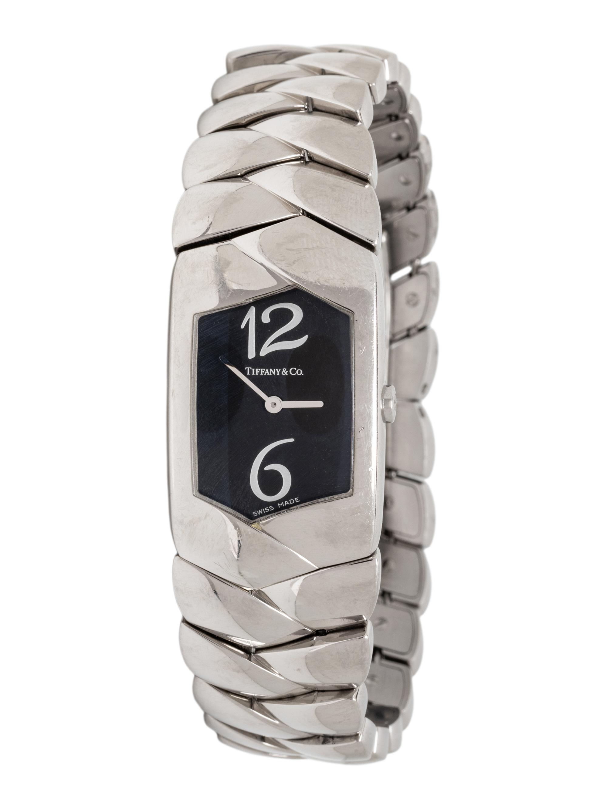 TIFFANY & CO., STAINLESS STEEL 'TESORO' WATCH