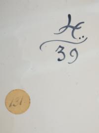 A French Faience Commode-Form Inkstand