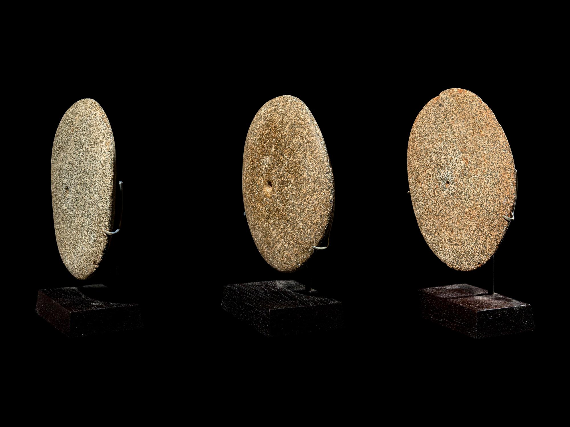 Three Neolithic Stone Discoidals