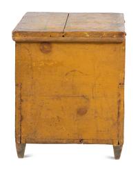 A Yellow and Green Painted Pine Blanket Chest, 19th Century