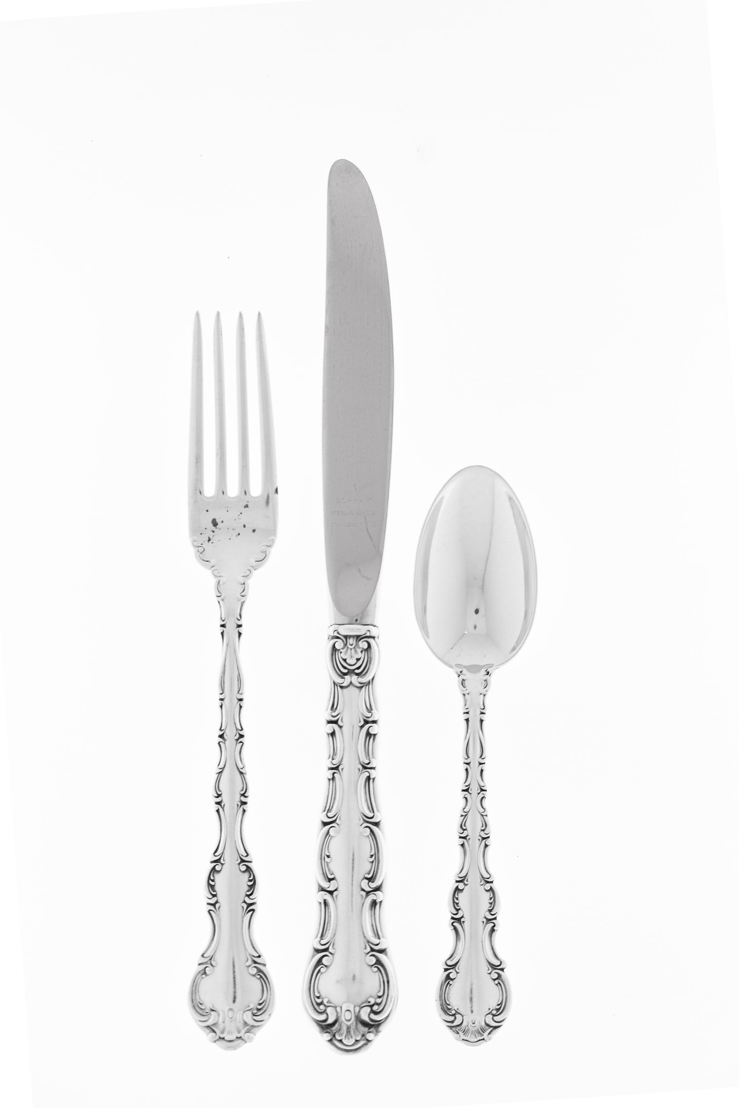 An American Silver Flatware Service