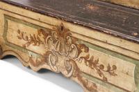 A Pair of Italian Polychrome Painted Benches