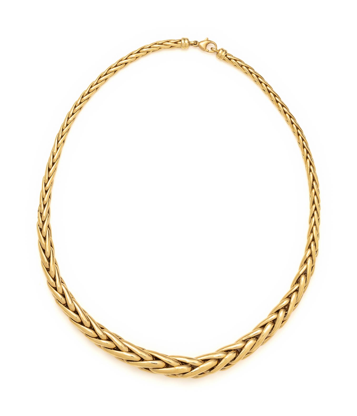YELLOW GOLD CHAIN NECKLACE