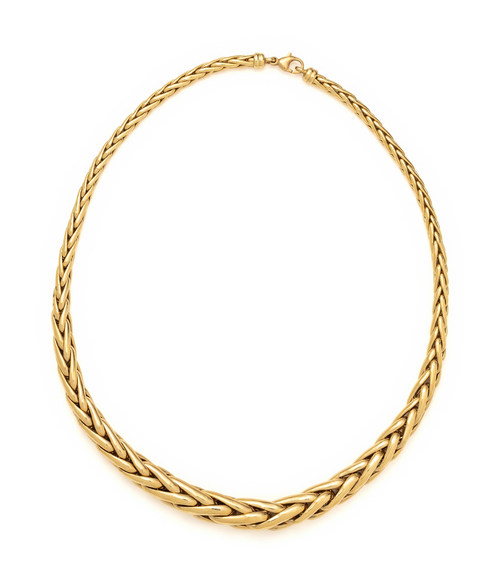 YELLOW GOLD CHAIN NECKLACE