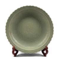 A Chinese Celadon Glazed Porcelain Charger