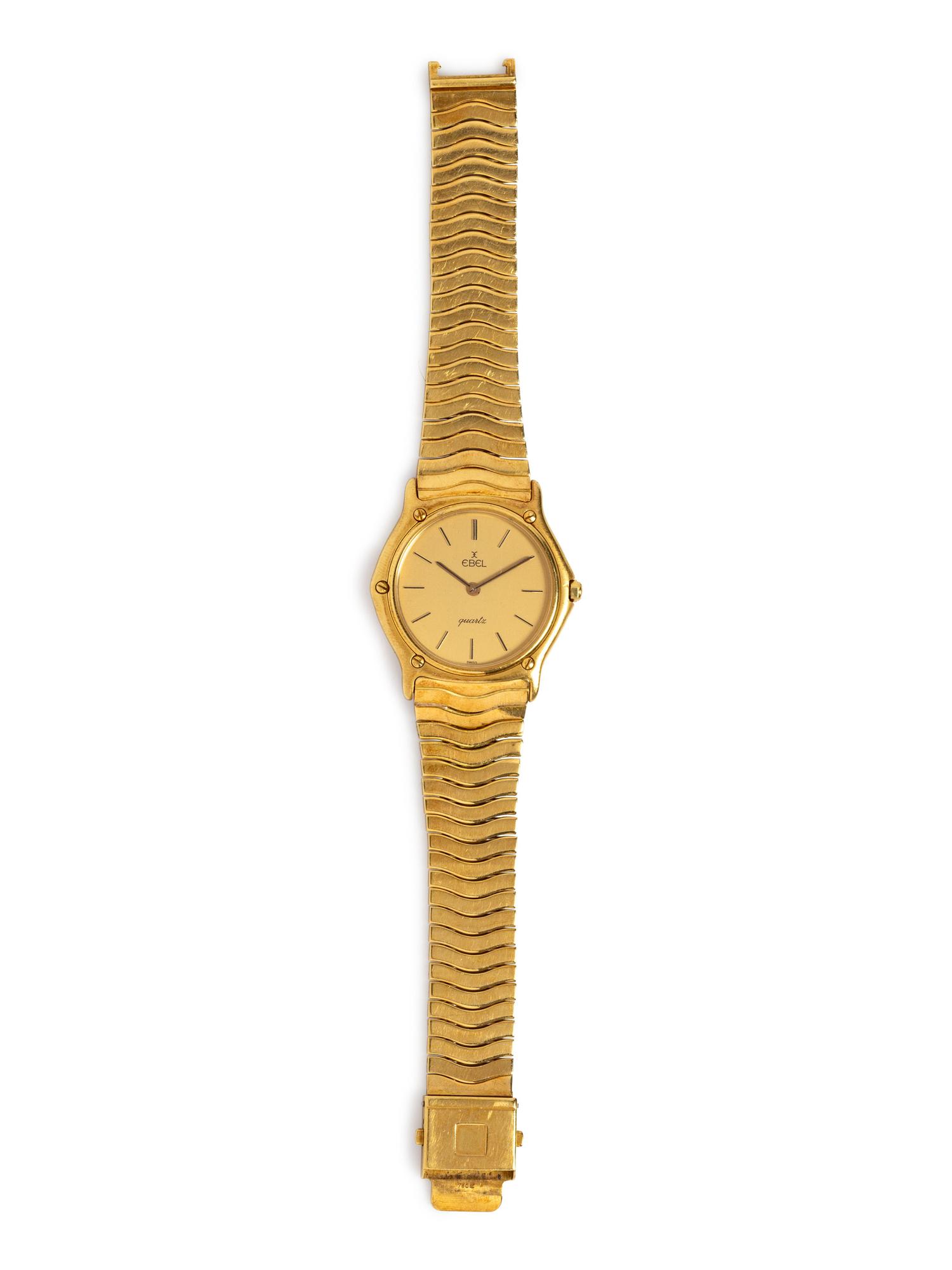 An 18 Karat Gold Wristwatch, Ebel,