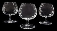 A Group of Eleven Baccarat Glass Brandy Snifters Height 4 7/8 inches. — 20TH CENTURY