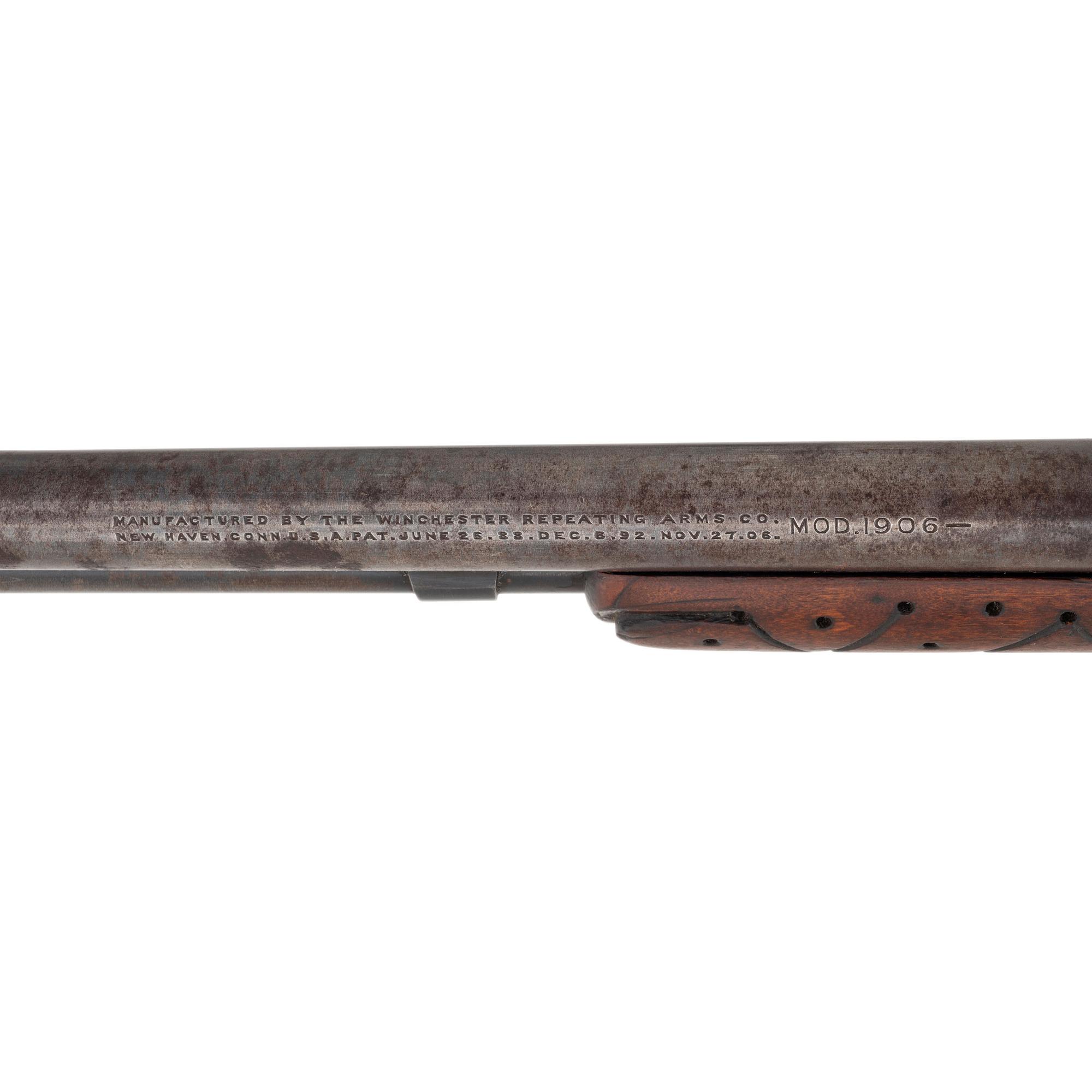 **Winchester Model 1906 with Carved Stock