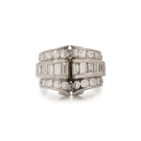 DIAMOND AND PLATINUM RING