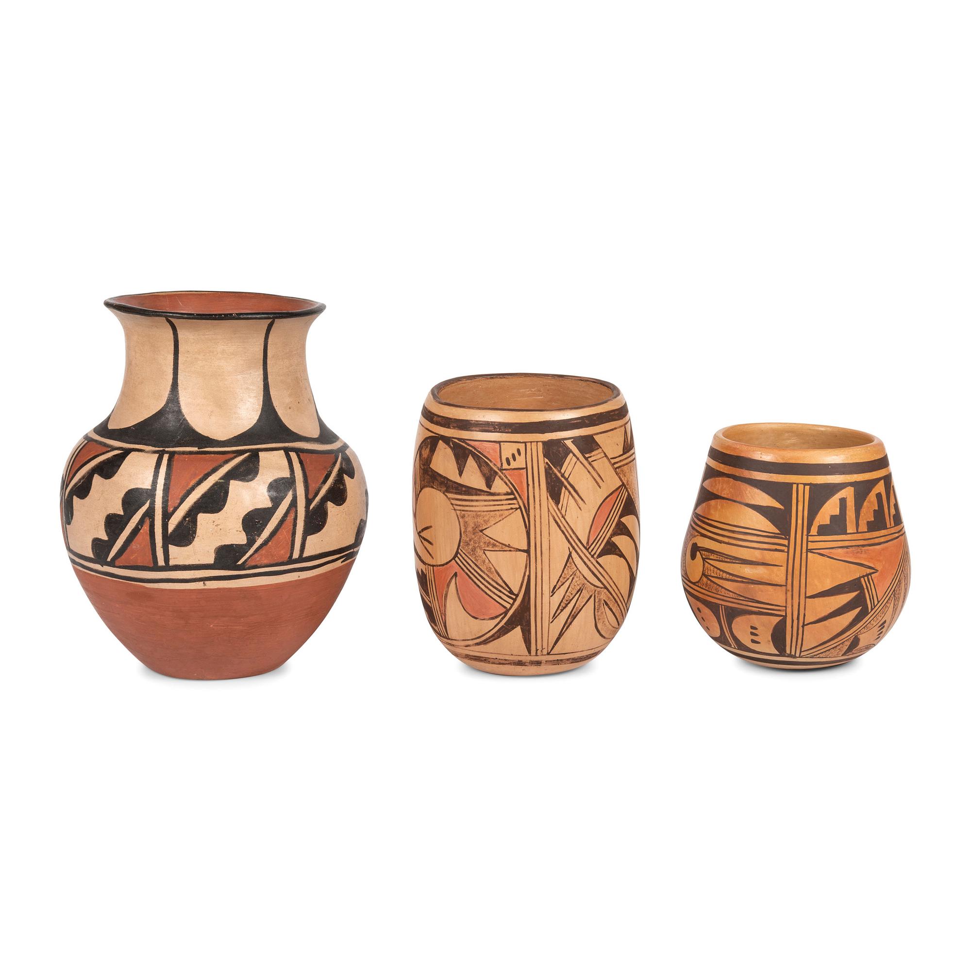 Group of Kewa and Hopi Pottery