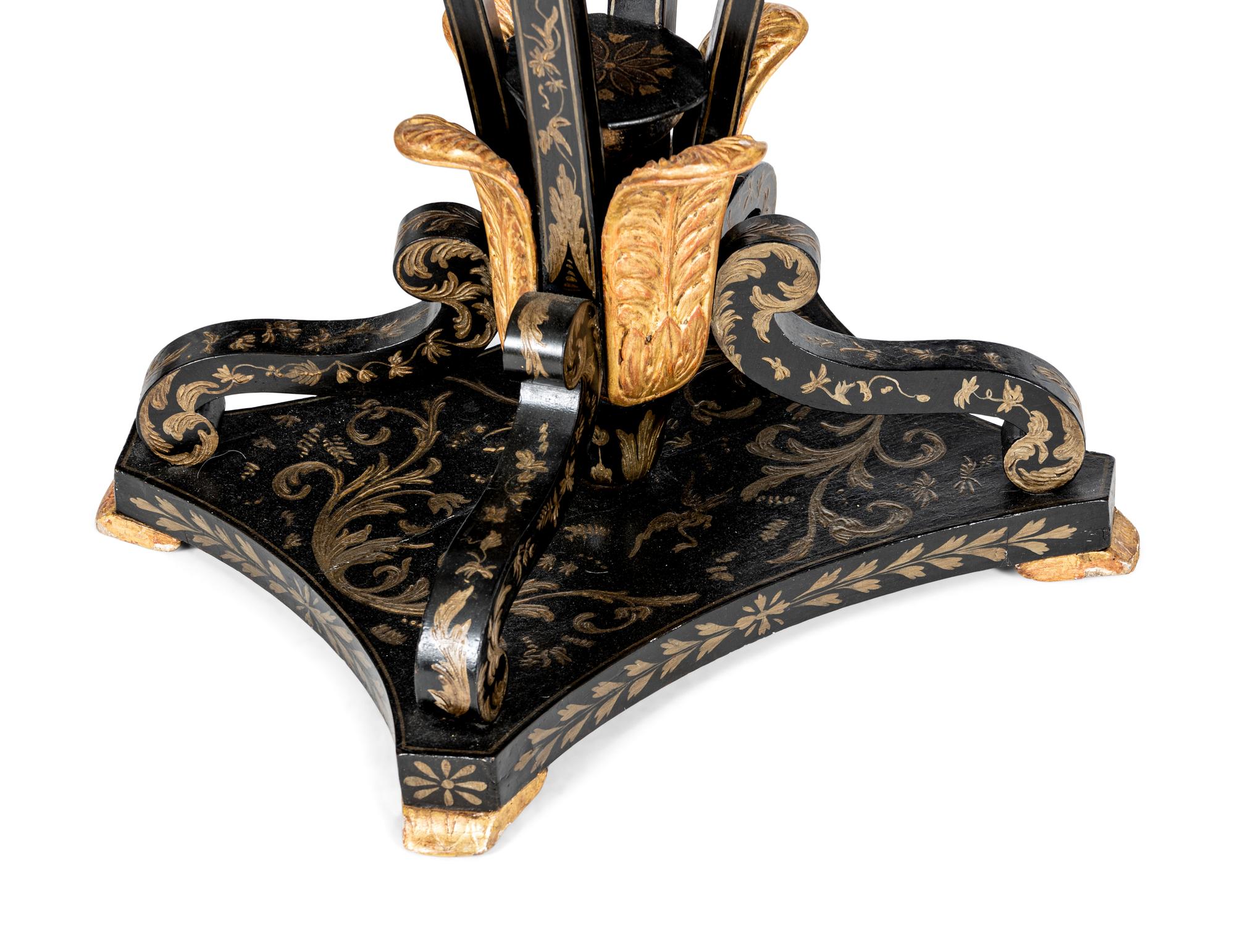 A North European Chinoiserie Decorated Work Table
