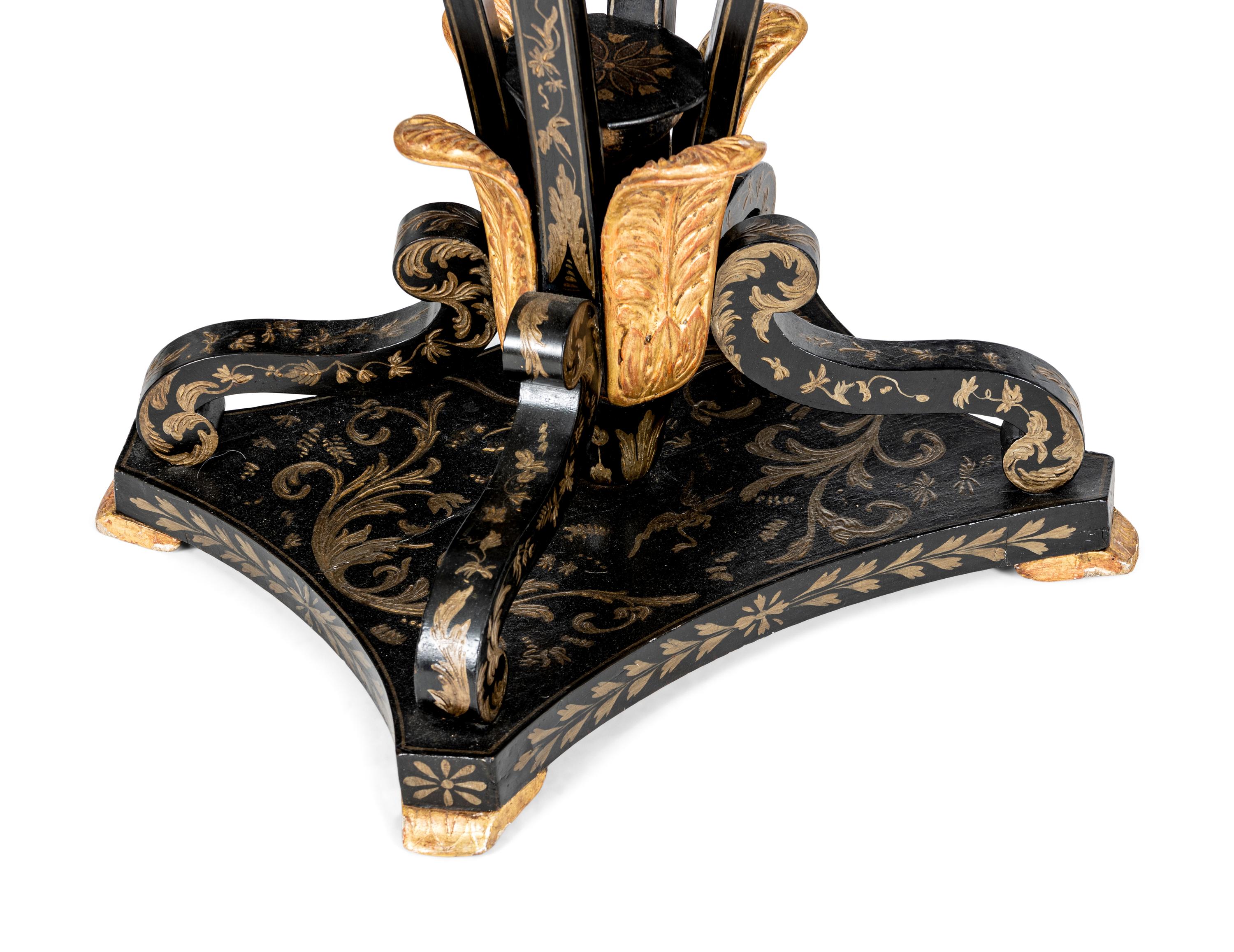 A North European Chinoiserie Decorated Work Table