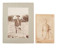 [AFRICAN AMERICANA - SPANISH AMERICAN WAR]. A group of 3 photographs of African American soldiers, incl. group shot of possible members of one of the Black "Immune" regiments.