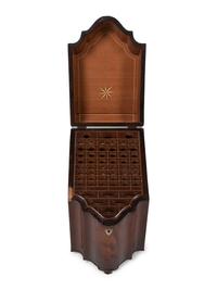 A George III Mahogany Cutlery Box