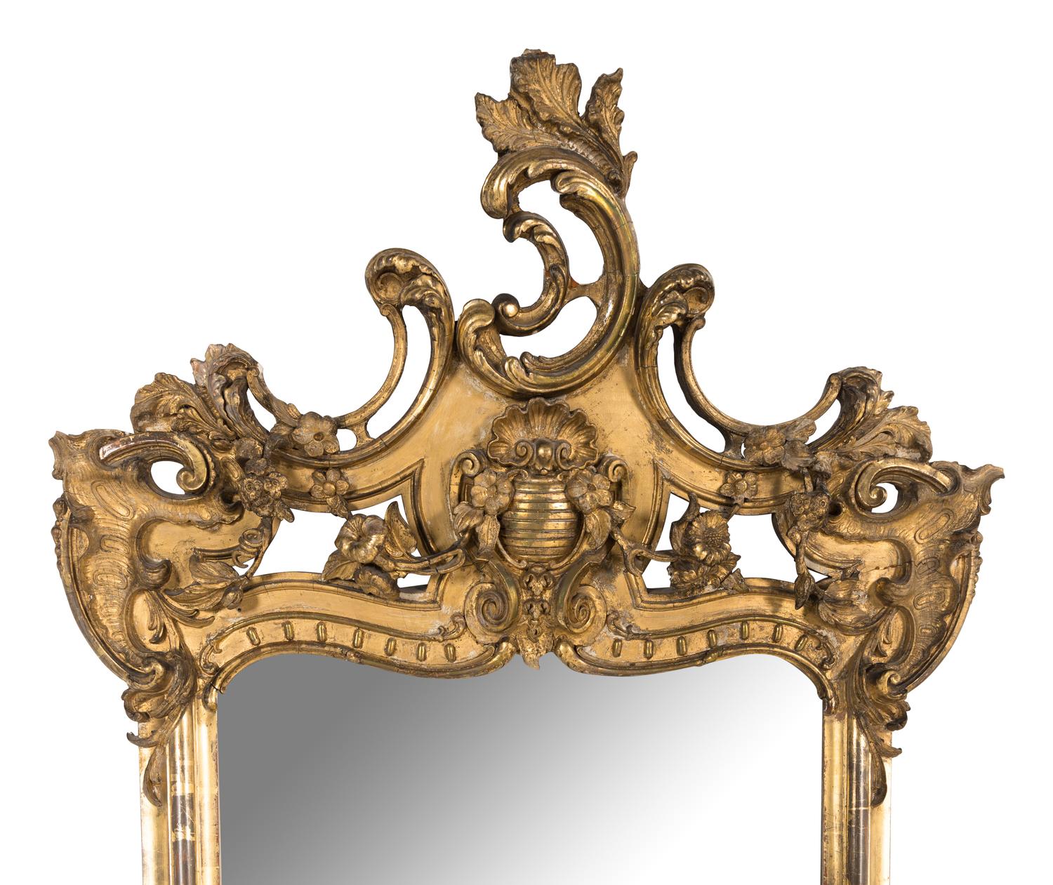 A Rococo Revival Giltwood Pier Mirror