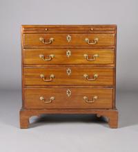 A George III Mahogany Bachelor's Chest, Height 32 x width 30 x depth 19 1/2 inches.