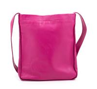 An Hermès Rose Tyrien Agneau Clou de Selle Pouch 8.75" H x 7.5" W x 1" D; Strap Drop: 20".
