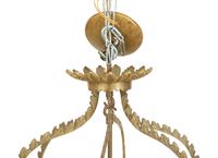 A Regency Style Brass Three Light Lantern