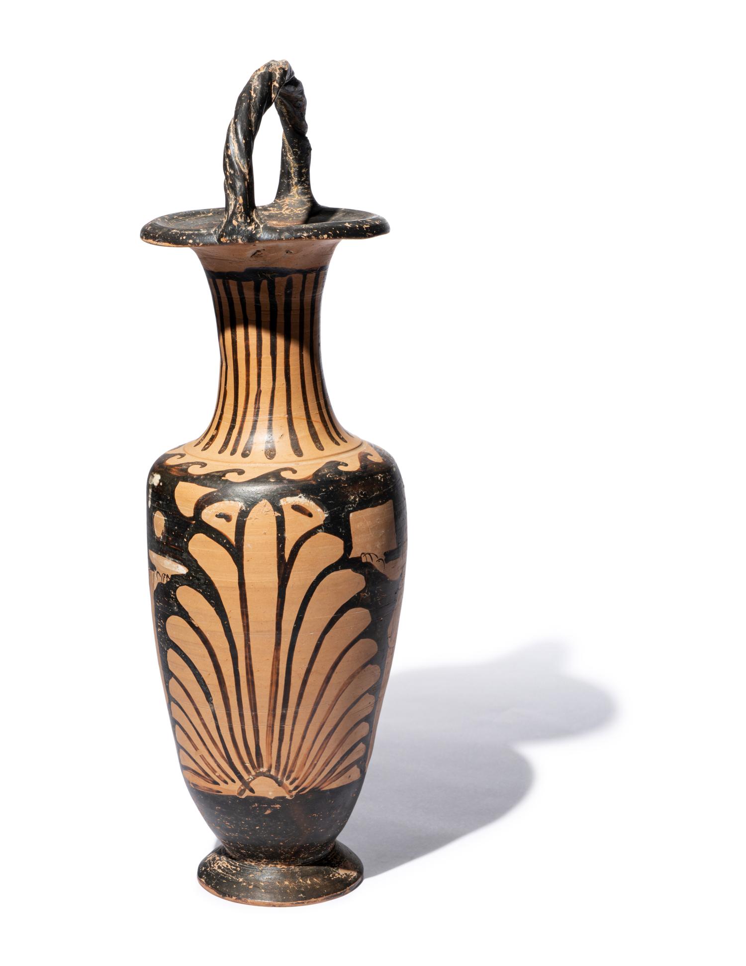 A Campanian Red-Figured Bail-Amphora.
