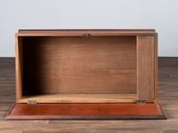 A Country Red and Grain Painted Poplar Blanket Chest