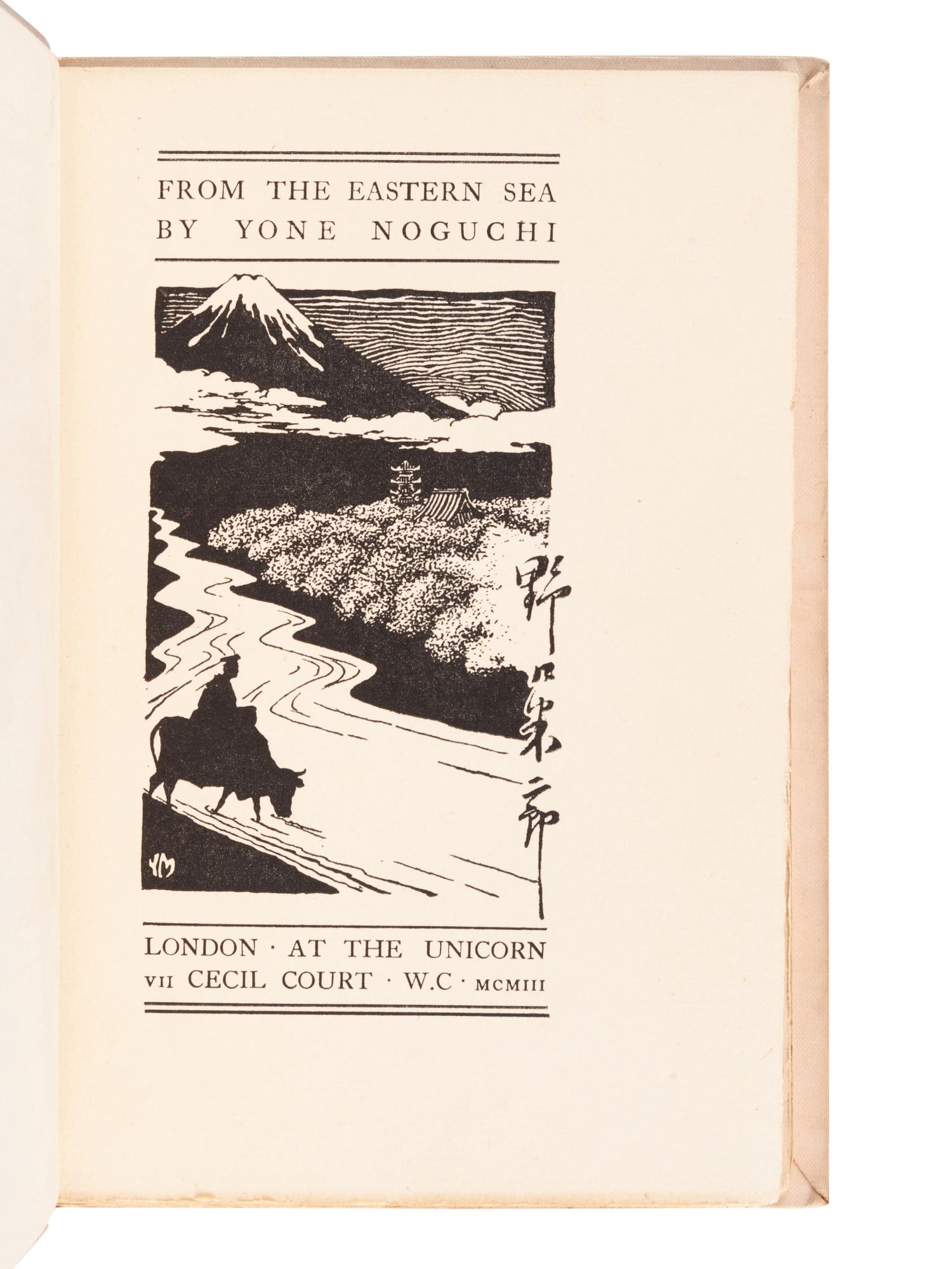[JAPANESE BOOKS]. NOGUCHI, Yone (1875-1943). A group of 3 works, comprising: