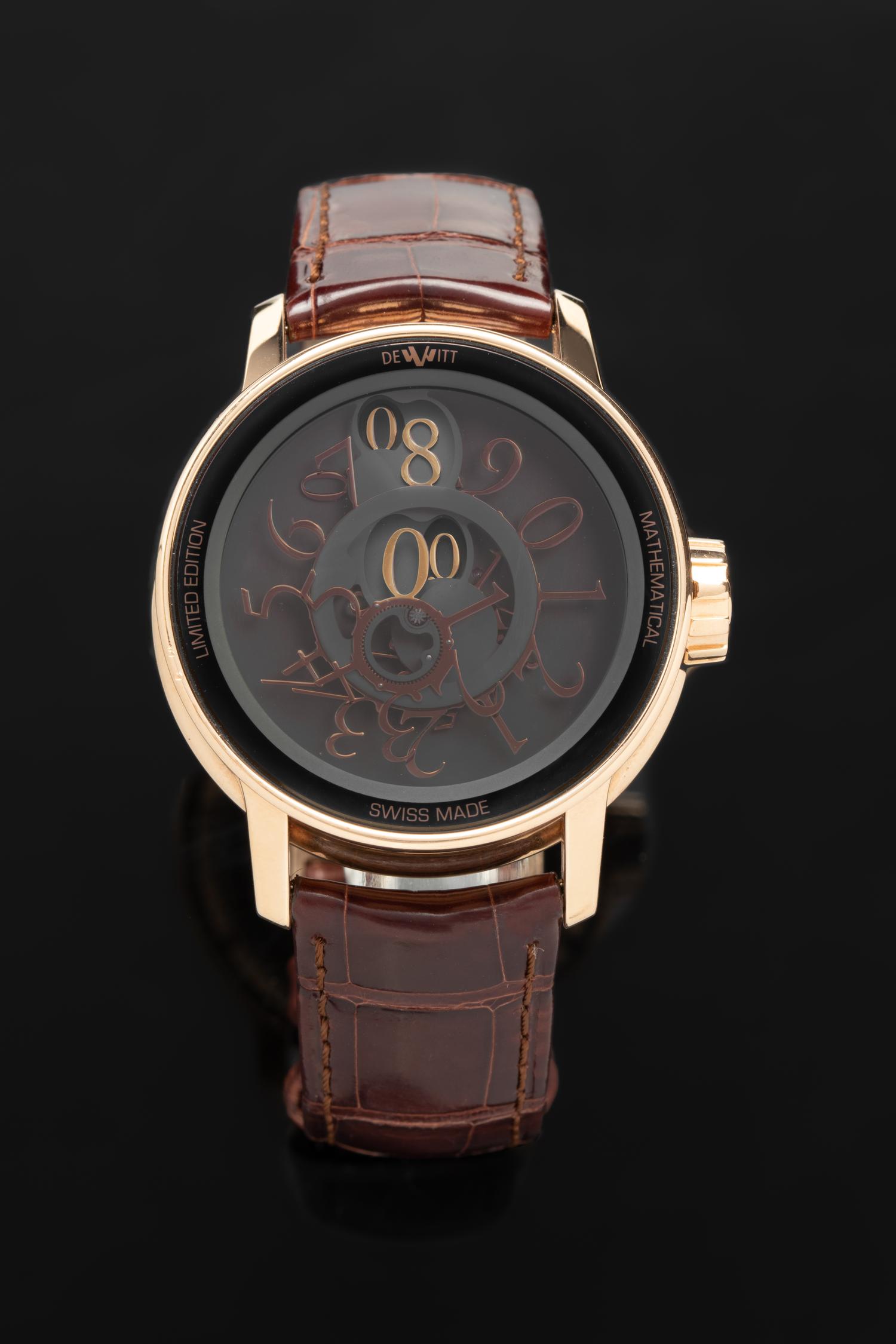 DEWITT, 18K ROSE GOLD 'ACADEMIA MATHEMATICAL' WATCH
