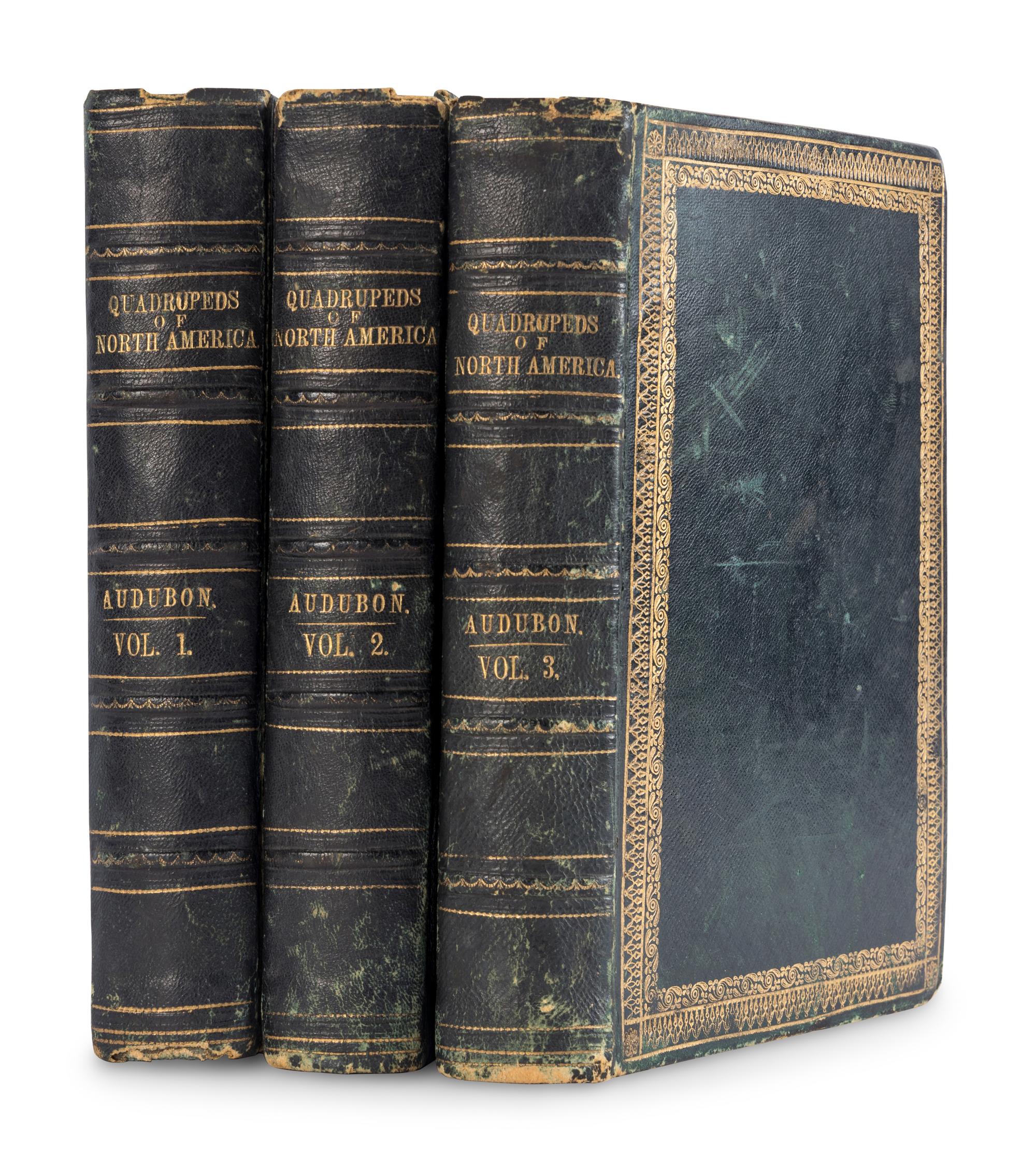 AUDUBON, John James (1785-1851) and John BACHMAN (1790-1874). The Quadrupeds of North America . New York: V.G. Audubon, 1849, 1851, 1854.