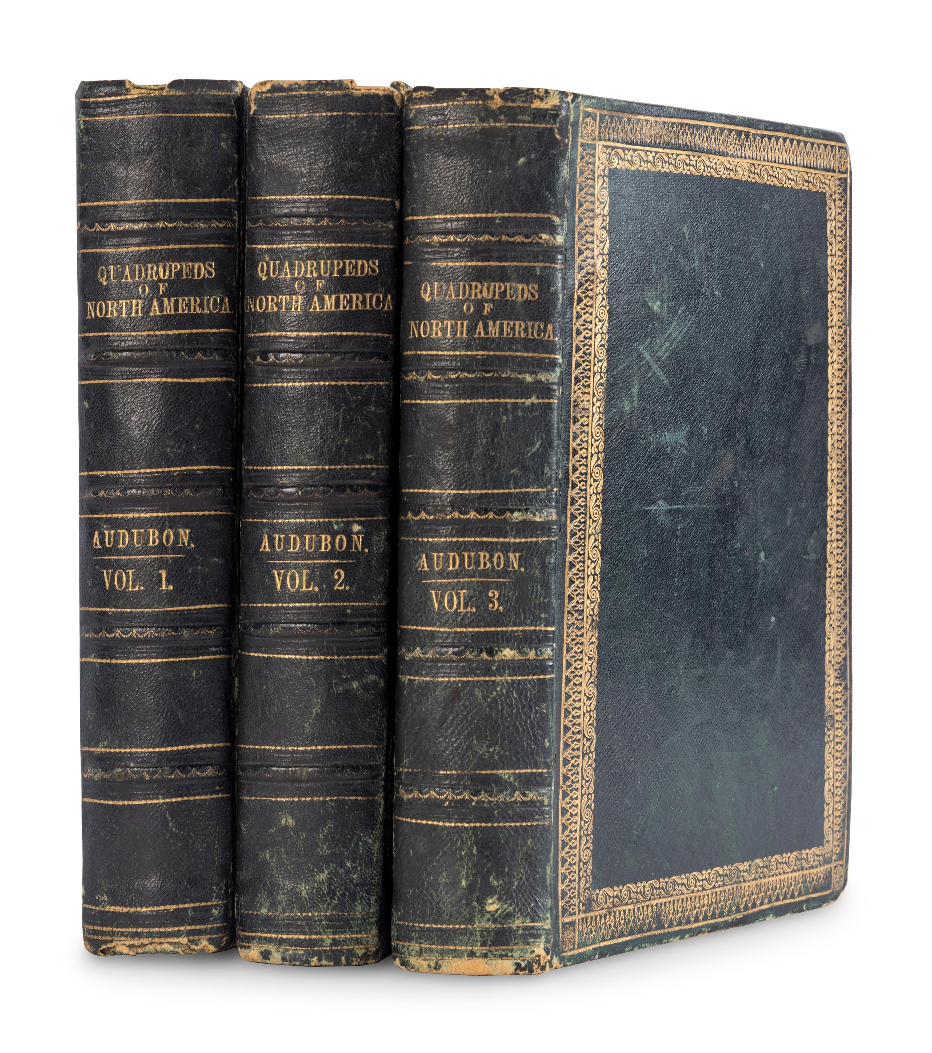 AUDUBON, John James (1785-1851) and John BACHMAN (1790-1874). The Quadrupeds of North America . New York: V.G. Audubon, 1849, 1851, 1854.