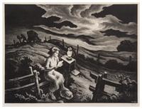 Thomas Hart Benton, (American, 1889–1975), Letter from Overseas, 1943