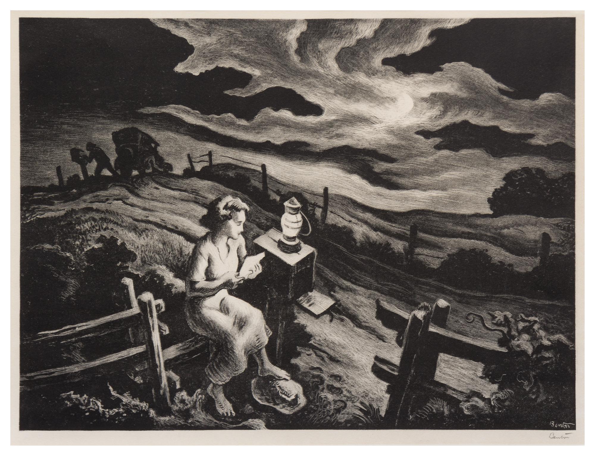 Thomas Hart Benton, (American, 1889–1975), Letter from Overseas, 1943