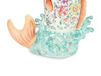 A Pair of Chinese Export Porcelain Fish-Form Vases