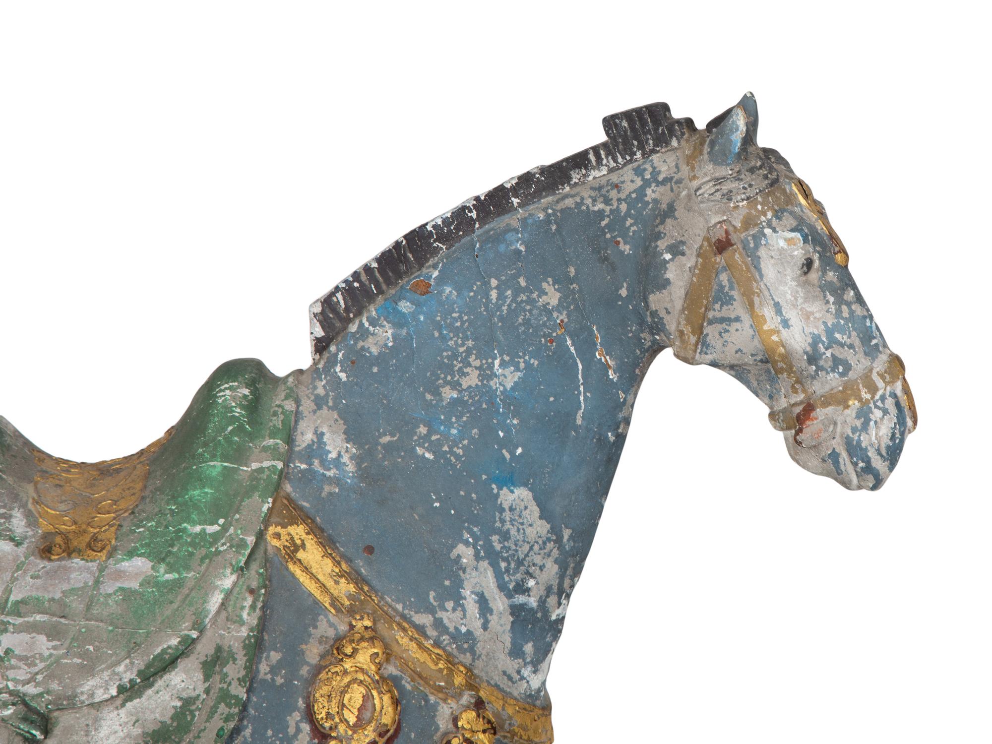 A Chinese Painted and Carved Wood Model of a Horse — EARLY 20TH CENTURY