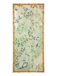 Three Chinoiserie Wall Paper Panels — 19th/20th Century