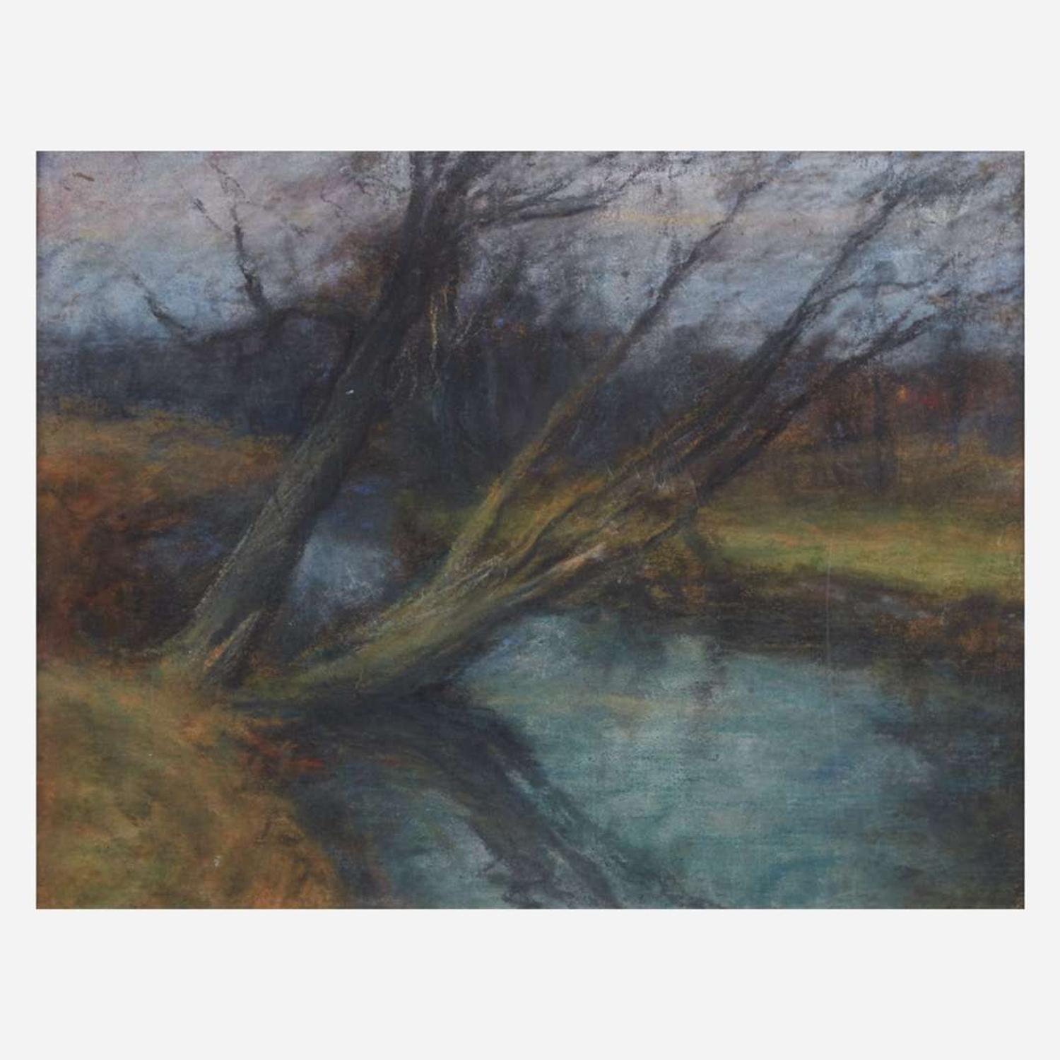 Frederick R. Wagner (American, 1864-1940) Autumn Brook; together with a companion