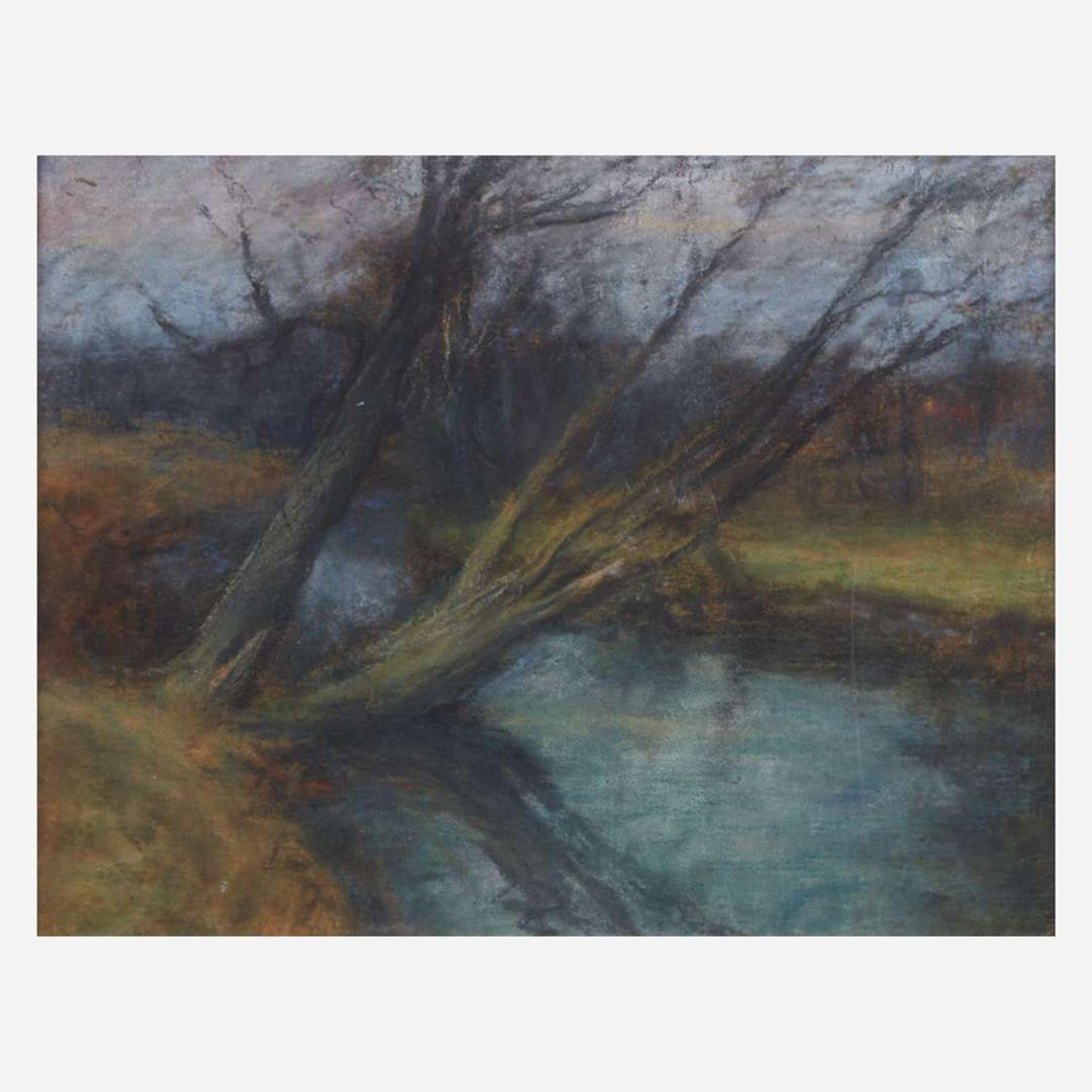 Frederick R. Wagner (American, 1864-1940) Autumn Brook; together with a companion