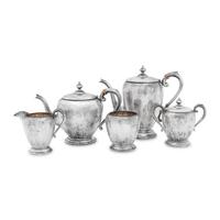 An American Silver Five-Piece Tea Service